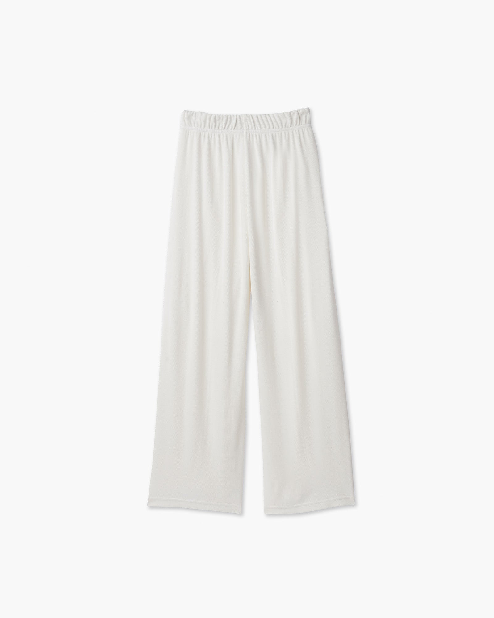 TKEES Light Rib Culotte Women's Pants White | PSNZOU-719