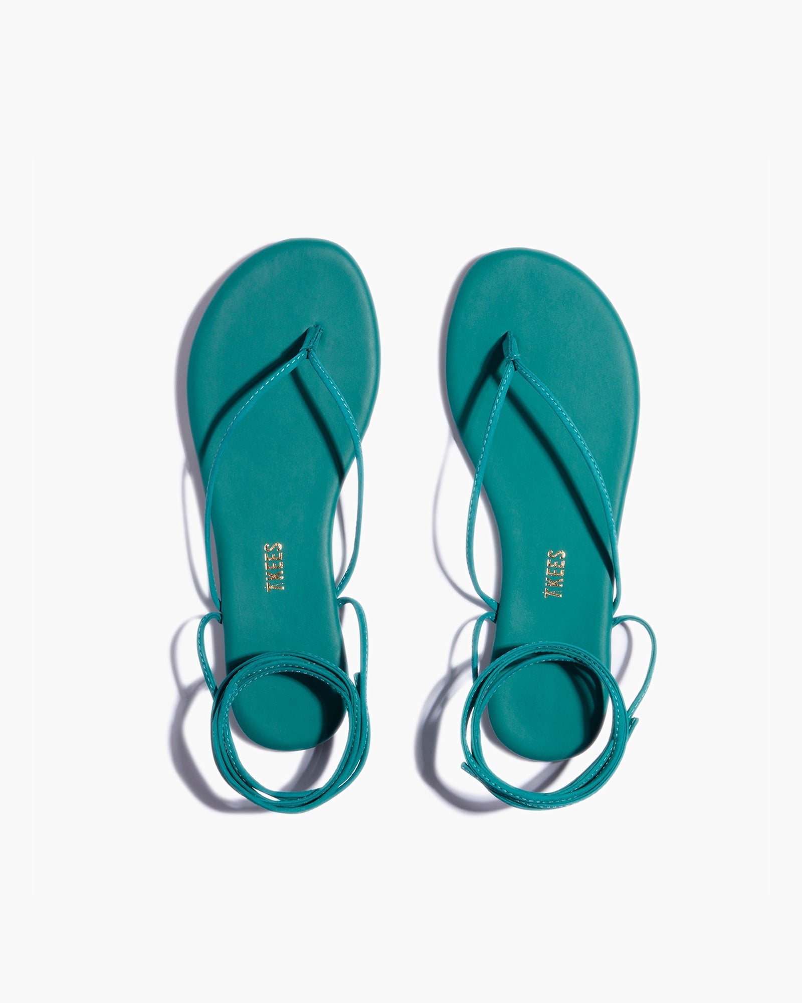 TKEES Lilu Pigments Women's Sandals Turquoise | AXNZSV-027