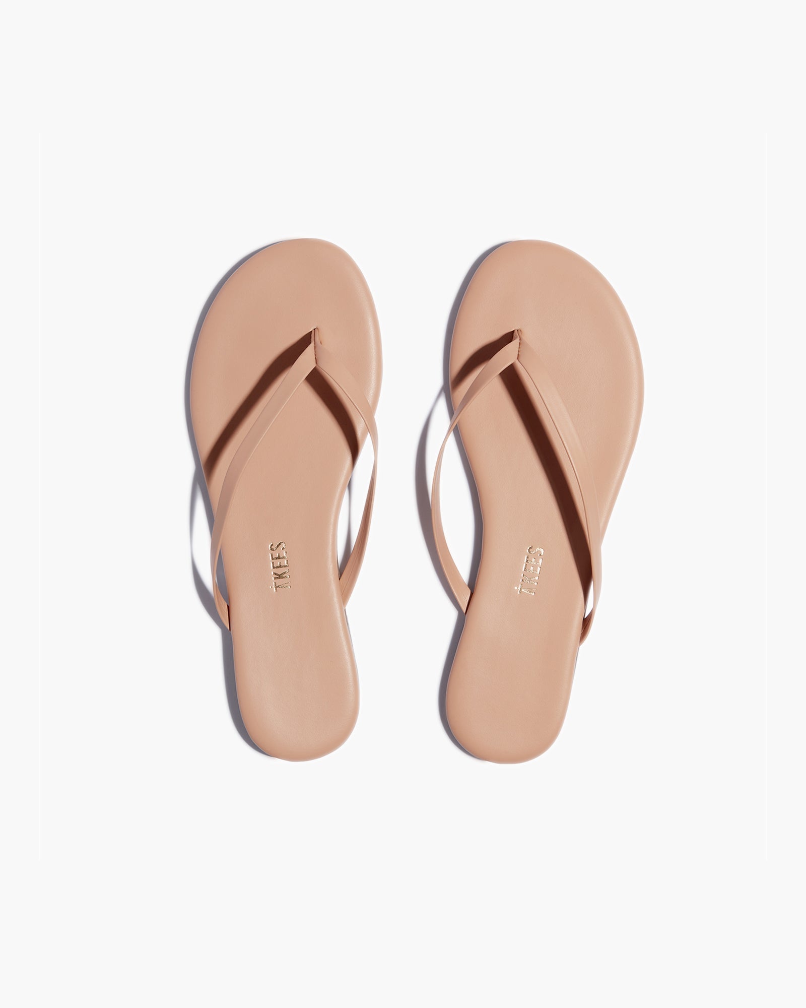 TKEES Lily Nudes Women's Flip Flops Beige | IETQSX-304