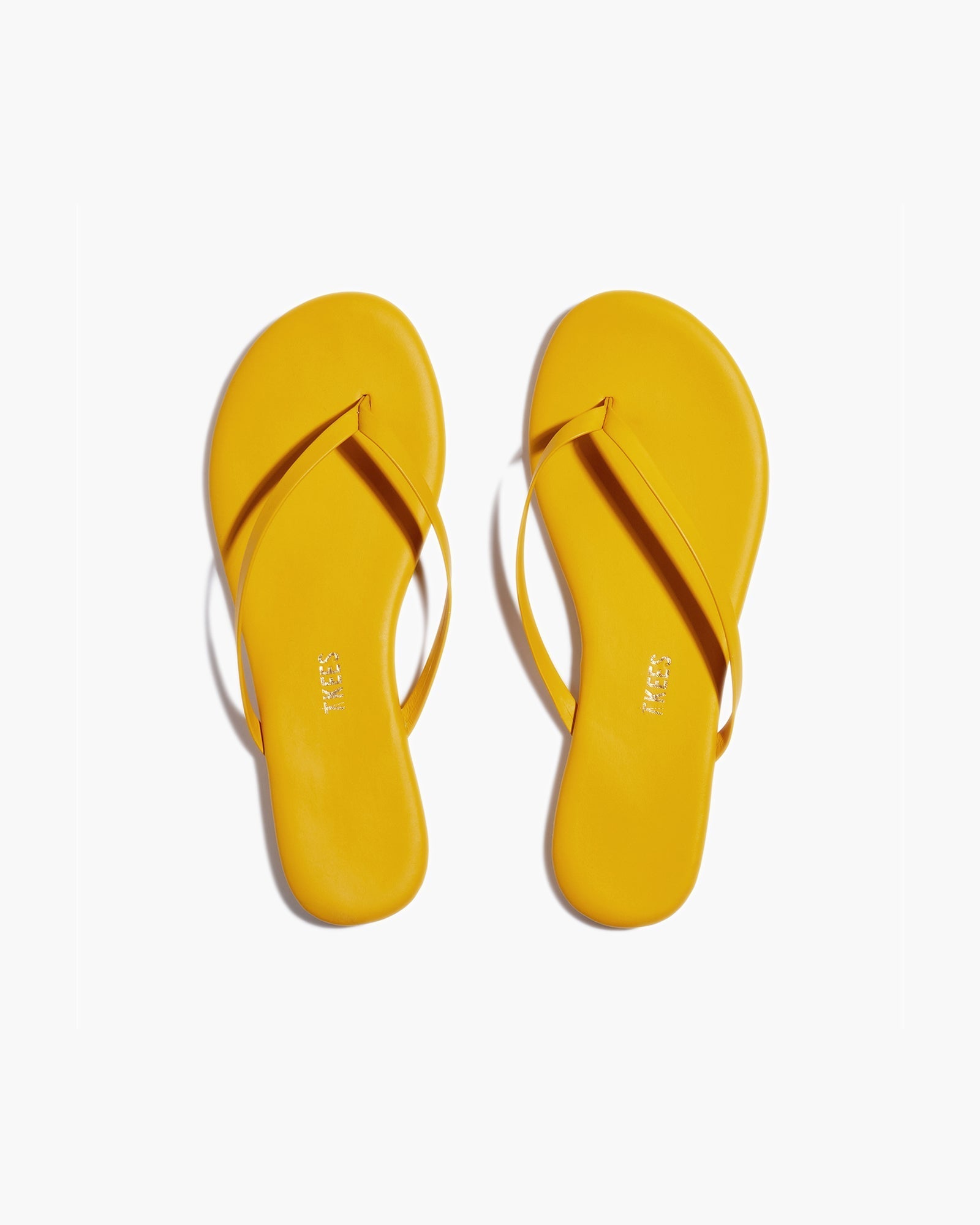 TKEES Lily Pigments Women's Flip Flops Yellow | RALEVC-921