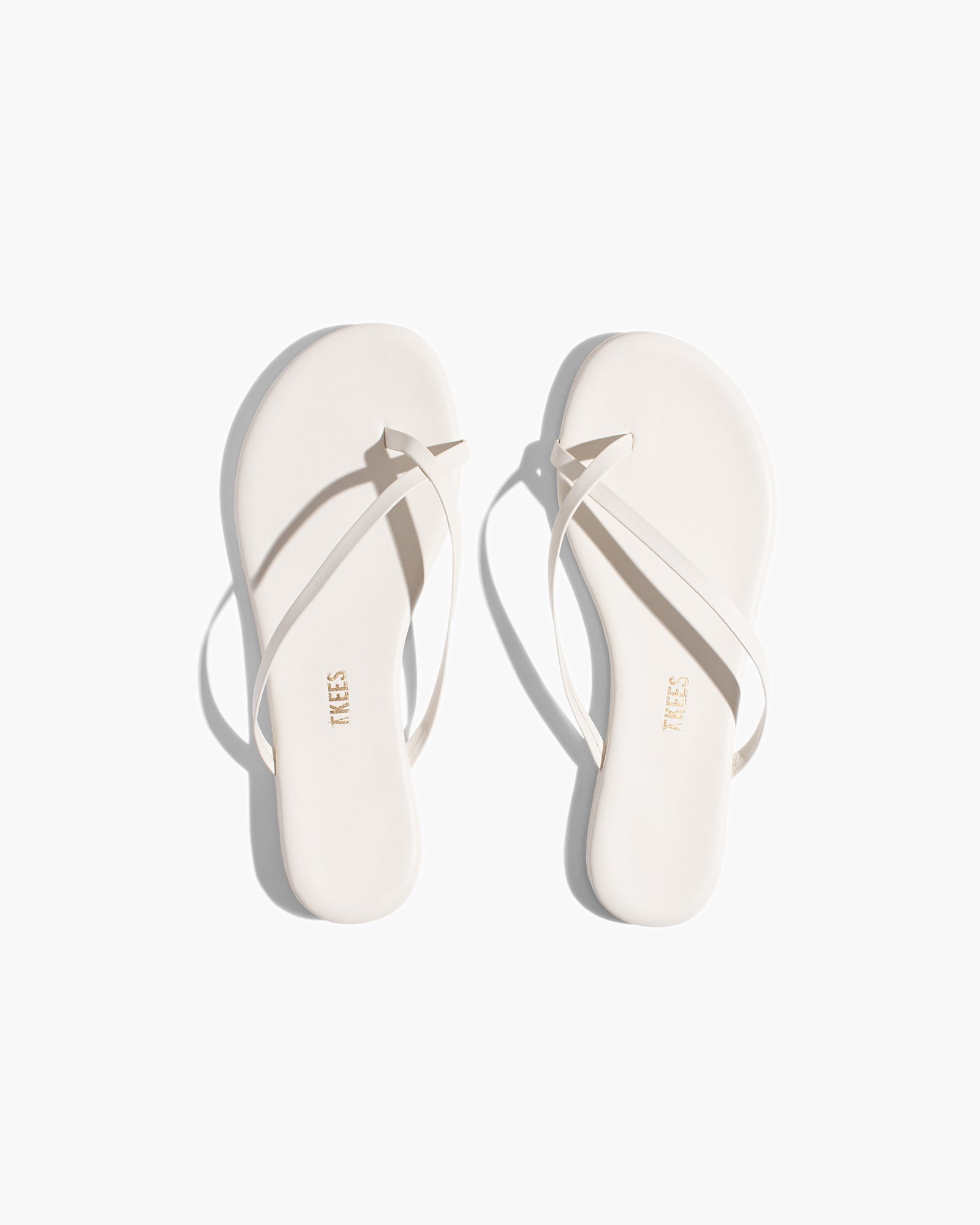 TKEES Riley Women's Sandals Cream | VZJMTN-175